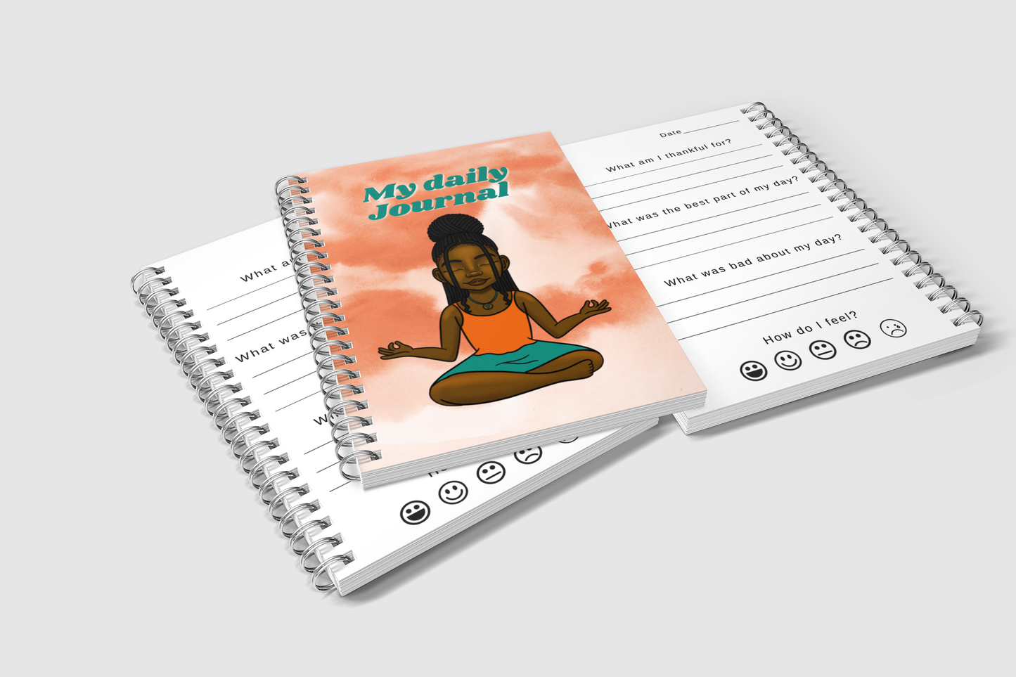 My Daily Journal - Meditating Cutie - Guided Journal for Girls