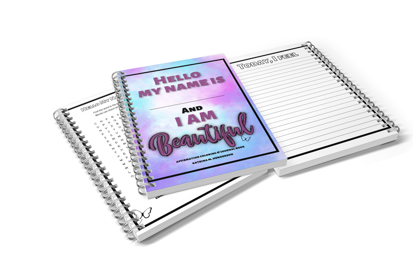 I am Beautiful Affirmation Coloring and Journaling Book